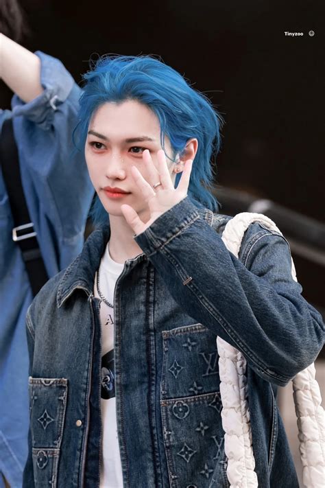 felix blue hair